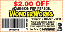 Discount Coupon for WonderWorks