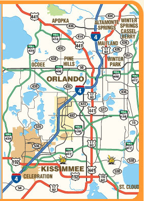 Preview of Orlando Florida Printable maps